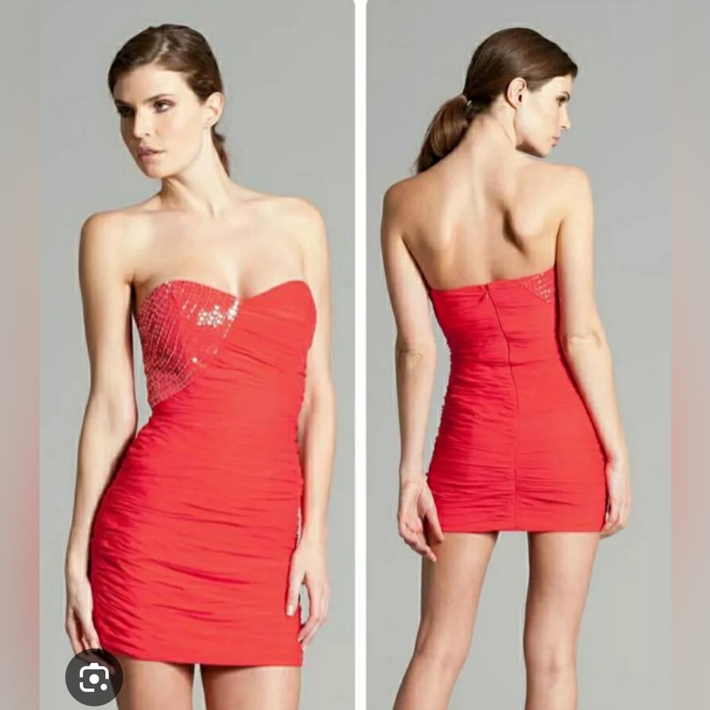 GUESS BY MARCIANO Red Mini Dress